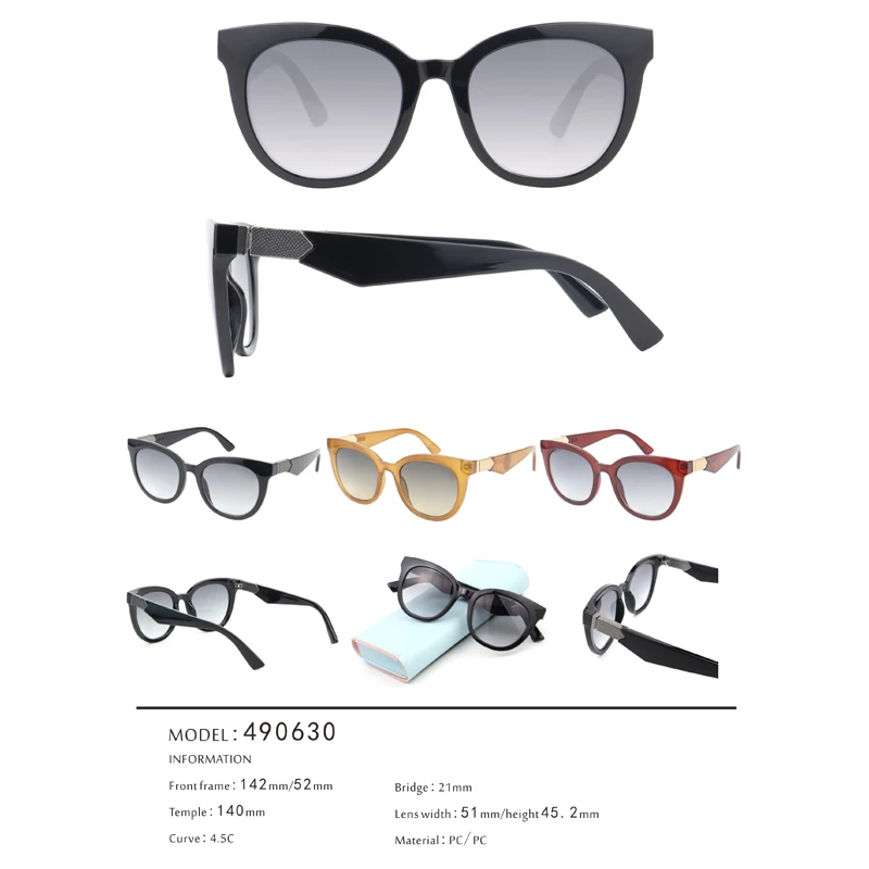 1 Women Classic Fashion Big Cateye Round Sunglasses 1 Women Classic Fashion Big Cateye Round Sunglasses
